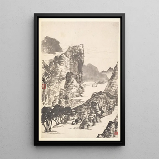 Min Zhen - Landscape after Mi Fu.webp