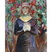 Maalauksen jäljennös Malli dans le jardin - Edvard Munch