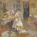 Herra ja Rouva Jos Hessel Rivoli-kadulla - Édouard Vuillard — esillä sisätilassa