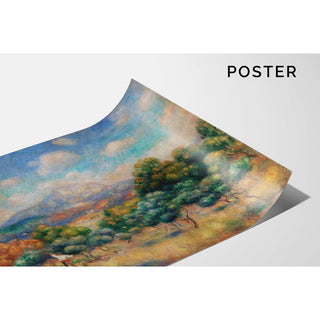 Montagne Sainte-Victoire - Pierre-Auguste Renoir | Reproduction Tableau Décoration murale affiche copie