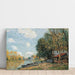 Maalauksen jäljennös Moret: Les rives du Loing - Alfred Sisley