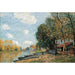 Maalauksen jäljennös Moret: Les rives du Loing - Alfred Sisley