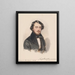 Portrait de Gilbert Borromeo Arese - Moritz Michael Daffinger — kehystetty taideteos seinällä