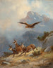 Chamois pursued by an eagle - Moritz Müller II — näkymä teoksesta