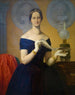 Portrait de la chanteuse Caroline Hetzenecker - Moritz von Schwind — näkymä teoksesta