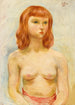 Nuori vaaleahiuksinen nainen - Moïse Kisling — näkymä teoksesta