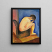 En minä istu - Moïse Kisling — kehystetty taideteos seinällä