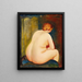 Pas en arrière - Moïse Kisling — kehystetty taideteos seinällä