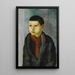 Nuoren pojan muotokuva - Moïse Kisling — kehystetty taideteos seinällä