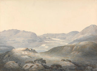 La baie de Barmouth à la jonction des rivières Mowddach et Gwinion - Moses Griffith — näkymä teoksesta