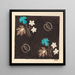 Maalauksen jäljennös Motif floral pour textile imprimé II - Anonyme