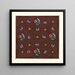 Maalauksen jäljennös Motif floral pour textile imprimé Pl XXXVII - Anonyme