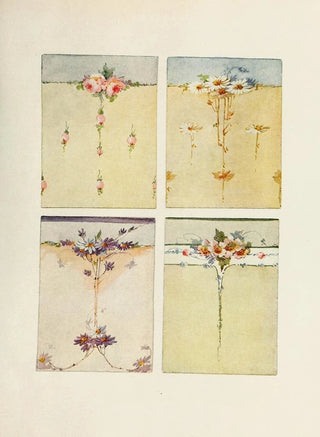 Mrs FC McGaughy - Four panels in Roses and Daisies.webp