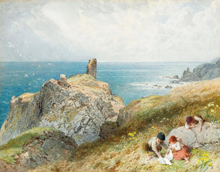 Château de Fast, Berwickshire, Écosse - Myles Birket Foster — näkymä teoksesta