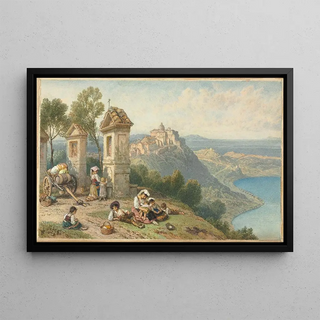 Myles Birket Foster - View of Castel Gandolfo.webp