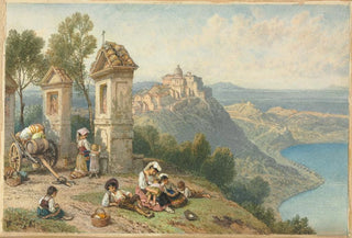Myles Birket Foster - View of Castel Gandolfo.webp