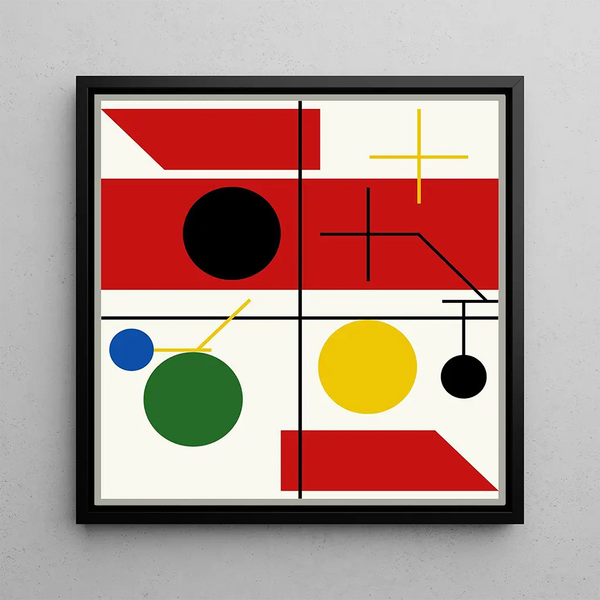 Myriam Thyes - Four spaces with planes circles and cross.webp