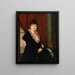 Portrait d'une dame - Nanine Vallain — kehystetty taideteos seinällä