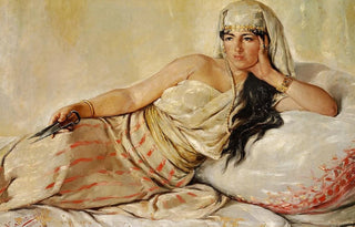 Narciso Sentenach - Reclining woman with scissors.webp