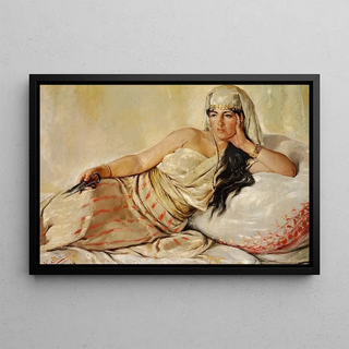 Narciso Sentenach - Reclining woman with scissors.webp