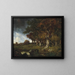 Le Bord de la Forêt aux Monts Girard Fontainebleau - Narcisse Virgile Diaz de la Peña — kehystetty taideteos seinällä