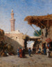 Scène orientale avec minaret - Narcisse Berchère — näkymä teoksesta