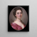 Portrait d'une dame - Nathaniel Hone — kehystetty taideteos seinällä