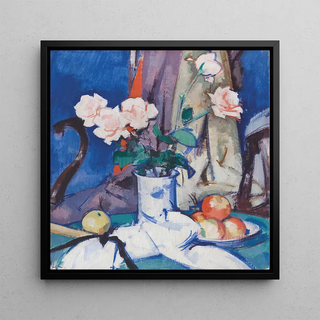 Nature morte : Pommes et Roses roses - Samuel John Peploe