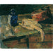 Maalauksen jäljennös Luontokuvan still life sinisen pullon ja höyhenen kanin kanssa - James Ensor