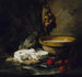 Luontokuva still life with cheese - Antoine Vollon — näkymä teoksesta