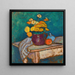 Luontokuvan still life kankaalla, kukkia kannussa, omena ja astia pöydällä - Alexej von Jawlensky