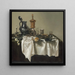Luontoaiheinen still life lihapasteijan kanssa - Willem Claesz Heda — kehystetty taideteos seinällä