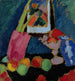 Luontokuva still life violetin kulhon kanssa - Alexej von Jawlensky — näkymä teoksesta