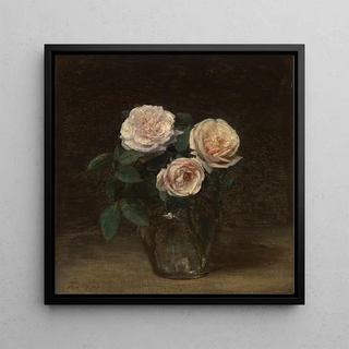 Nature morte avec vase de houx, bol de cerises, bol japonais et tasse et soucoupe - Henri Fantin-Latour