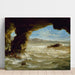 Maalauksen jäljennös Naufrage sur la côte - Eugène Delacroix