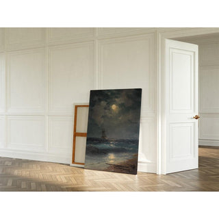 Navire au clair de lune - Ivan Konstantinovich Aivazovsky | Reproduction Tableau Décoration murale affiche copie