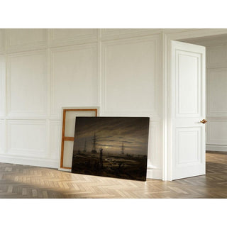 Navires à l'ancre - Caspar David Friedrich | Reproduction Tableau Décoration murale affiche copie