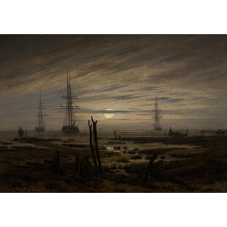 Navires à l'ancre - Caspar David Friedrich | Reproduction Tableau Décoration murale affiche copie