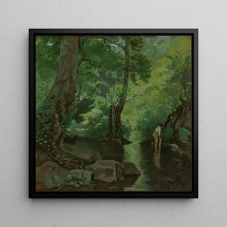 Nemi Le Pêcheur d'écrevisses - Jean-Baptiste-Camille Corot
