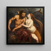 Neptune ja Amphitrite - Paris Bordone — kehystetty taideteos seinällä