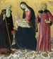 La Vierge à l'Enfant avec saint Antoine Abbé et saint Sigismond - Neroccio de' Landi — näkymä teoksesta