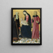 La Vierge à l'Enfant avec saint Antoine Abbé et saint Sigismond - Neroccio de' Landi — kehystetty taideteos seinällä