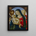 La Vierge à l'Enfant avec saint Jean-Baptiste et sainte Marie-Madeleine - Neroccio di Bartolomeo de' Landi — kehystetty taideteos seinällä