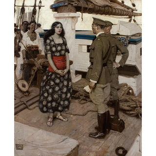 Never the Twain Shall Meet - Dean Cornwell | Reproduction Tableau Décoration murale affiche copie