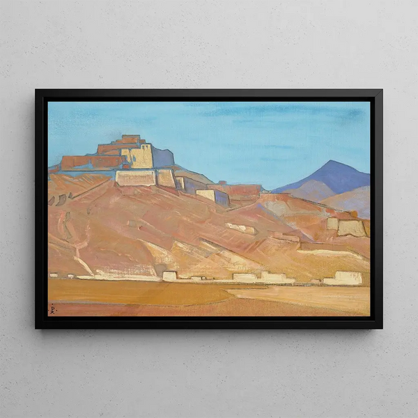 Nicholas Roerich — kehystetty taideteos seinällä