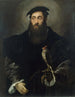 Portrait d'un gentleman avec un faucon - Niccolò dell'Abate — näkymä teoksesta