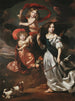 Portrait de trois enfants en Cérès, Ganymède et Diane - Nicolaes Maes — näkymä teoksesta