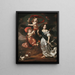 Portrait de trois enfants en Cérès, Ganymède et Diane - Nicolaes Maes — kehystetty taideteos seinällä