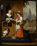 Vendeur de légumes - Nicolaes Maes — näkymä teoksesta