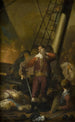 Christian IV laivansa lippulaivassa Trinité - Nicolai Abildgaard — näkymä teoksesta